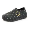 Mocasines de Cuña Oculta con Lunares Franceses para Mujer 2026 Otoño Nuevo Estilo Hebilla de Cuero Correa Casual Zapatos Birkenstock Versátiles Cómodos Zapatos para Mujer