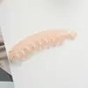Novo Presilha Banana de Plástico de Alta Qualidade com Dentes para Grande Volume de Cabelo, Presilha Vertical Fashion, Base de Presilha Acessório Fresca e Doce