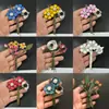 9,5 cm de comprimento flor de couro genuíno corsage grampo de cabelo flor de sapato flor de bolsa joia pingente corsage clipe de cabeça clipe acessório