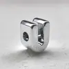 Letras y Números Acrílicos Chapados en Oro y Plata Hebilla para Zapato Casual Cadena para Teléfono Accesorios Colgantes para Bolsos de Bricolaje Hechos a Mano