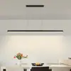 Lustre minimalista italiano para restaurante modelo 2026 novo escritório estudo bancada de ilha mesa de jantar lustre linear multi-cabeça lustre de ferro