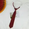 Corbata Sólida Simple Estilo Japonés Pajarita para Hombre Uniforme JK para Mujer Hermana Real Sin Golpes Pareja Escuela para Estilo Académico