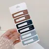 Presilhas coloridas laterais para franja de crianças, estilo coreano fofo, presilhas de cabelo de alta qualidade e requintadas, presilhas para bebê estilo dopamina que não danificam o cabelo