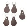 Kit de Porta-Chaves de Couro, Chaveiros em Couro PU em Branco Formato de Gota Chaveiro de Couro Etiqueta de Chave em Atacado para Gravação a Laser Fabricação de Chaveiros Artesanato DIY, Várias Cores