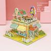 Quebra-cabeça tridimensional 3D infantil atacado meninos e meninas brinquedos educativos modelo de casa de papel artesanal DIY tenda em estoque