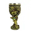 Copa con Forma de Espada y Patrón de Dragón, Copa de Vino Tinto Retro Multicolor Estilo Fantasía, Copa de Artesanía Metálica, Duradera y Transparente
