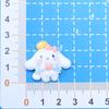 Horquilla de resina con forma de perro blanco y ángel, accesorios para el cabello, caja de almacenamiento, taza, imanes para refrigerador, bricolaje, venta al por mayor
