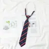 Camisa Uniforme Sin Estudiantes Borgoña jk Corbata para Mujer Estilo Japonés Estilo Preppy Rayas Foto de Graduación Corbata Pequeña para Hombre