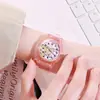 Reloj Popular Transparente de Criatura de Esquina Douyin Dibujos Animados Reloj para Niños Reloj para Estudiantes de Primaria Reloj para Damas Venta al por Mayor