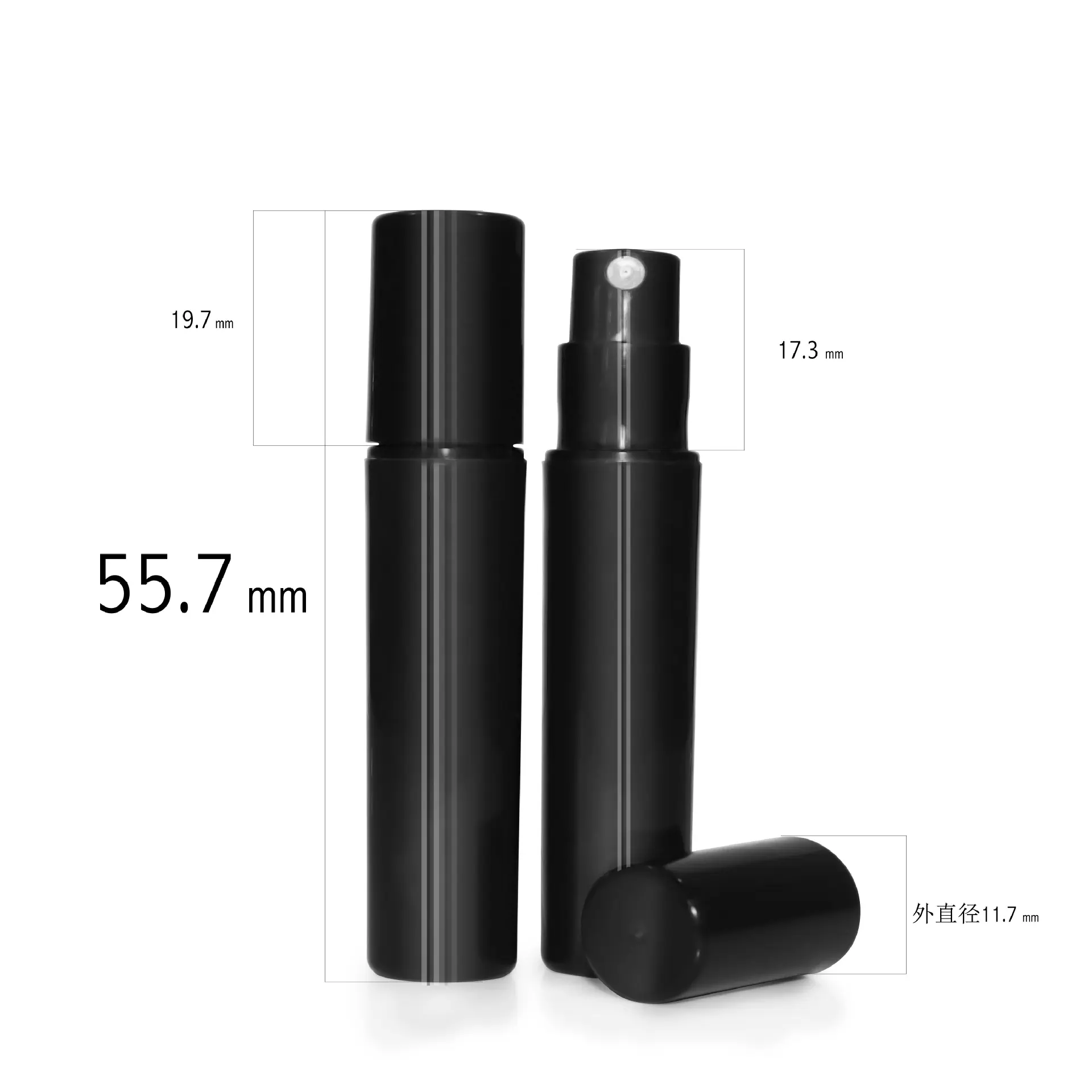 黑色较短1的尺寸