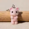 Chaveiro de Camurça Pequeno Fada Rato Fofo Mini Animal Pequeno Tridimensional Decoração Pendente Acessórios para Bolsa de Casal