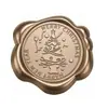 Série de Natal Adesivos de Selo de Cera Bronze Antigo para Envelopes, Convites, Garrafas de Vinho e Decoração de Presentes