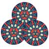 Posavasos mandala transfronterizo color posavasos de barro de diatomeas soporte inferior redondo placa almohadilla anti-planchado almohadilla de aislamiento térmico venta al por mayor