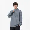Envio Transfronteiriço Disponível [Novo Estilo] 25732-65 2025 Suéter Pulôver Elegante com Gola Meio Zíper