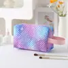 Bolsa de Almacenamiento para Cosméticos de Viaje, Neceser Portátil de Algodón Suave de Alta Gama, Neceser Impermeable para Mujer, Gran Capacidad