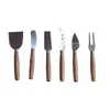 Cuchillo para Queso de Madera de Haya Acero Inoxidable en Stock Transfronterizo, Cuchillo para Queso, Cubiertos Estilo Occidental, Herramienta para Queso de Cocina y Horneado, Cuchillo para Mantequilla