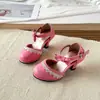 Zapatos de Princesa para Niña 2026 Primavera/Otoño Nuevos Sandalias de Tacón Alto de Suela Suave para Niños Zapatos Individuales Elegantes para Niñas Zapatos de Moda para Actuación