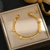 Pulsera de Acero de Titanio Estilo Nuevo Sin Decoloración Japonesa y Coreana para Mujer, Pulsera de Joyería de Moda Versátil Estilo Ins, Sin Decoloración al por Mayor