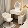 Nuevo Estilo Crema Moderno Minimalista Gabinete Cómoda Apartamento Pequeño Dormitorio Estrecho Tocador de Casa Tocador