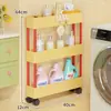 Estante de Almacenamiento para Gel de Ducha de Baño, Carrito para Detergente de Lavandería junto a la Lavadora, Estante de Almacenamiento para Espacios Extremadamente Estrechos para el Inodoro