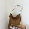 Bolso de hombro de ante vintage de alta calidad de gran capacidad para mujer, nuevo bolso tote de moda para ir al trabajo 2026