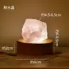 Luz de Noche de Piedra Cruda de Cristal Natural Difusor de Cristal Morado Amarillo Rosa Enchufe USB Lámpara de Escritorio Lámpara de Ambiente Al por Mayor