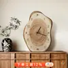 Relógio de Mesa Estilo Madeira Vintage, Relógio de Mesa, Relógio de Parede para Sala de Estar, Decoração de Relógio Retrô, Pendente de Parede de Nicho