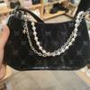 2026 Nuevo Bolso Rosa Mariposa Estilo Baguette para Mujer Cadena Metálica de Perlas Patrón de Diamantes Bolso de Hombro Bolso Cruzado de Hombro Lujo Ligero