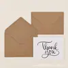 Conjunto de Cartões de Agradecimento Simples Retro Transfronteiriço 4x6 polegadas Cartão de Cumprimentos Conjunto de Cartões de Agradecimento com Envelope