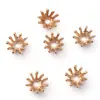 Acessórios de cabelo vintage Yifei grampo material liga de folha de ouro imitação banhada a cobre pingente acessórios de joias DIY feitos à mão