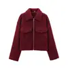 Nueva Chaqueta Abrigo Corta de Lana Suave Moda Callejera Ropa para Mujer Transfronteriza Europea y Americana Primavera/Otoño 2026