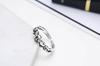 Anillo abierto de plata esterlina S925 con personalidad de calavera, anillo de plata tailandesa retro, joyería de plata esterlina al por mayor