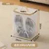 Bolsa de armazenamento de sapatos de malha suspensa para guarda-roupa doméstico, bolsa de sapatos à prova de poeira, bolsa de mão portátil para viagem para armazenamento de sapatos esportivos
