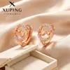 Xuping Brazaletes Rusos Transfronterizos para Oreja, Aros Color Oro de 18K con Incrustaciones de Diamantes, Joyería de Lujo Ligero de Alta Gama al por Mayor para Mujeres