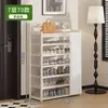 Sapateira para Entrada de Casa, Armário de Sapatos Interno Elegante Simples de Múltiplas Camadas, À Prova de Poeira, Casa de Aluguel, Novo Modelo Quente 2025