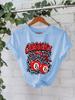 Camiseta de moda transfronteriza europea y americana para mujer, de algodón puro, color cereza, de verano, nueva camiseta de manga corta para mujer, en stock, Design Sense