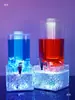 Dispensador de Vino Barra de Hielo de Acero Inoxidable Barra KTV Barril de Cerveza Máquina de Cerveza de Barril Dispensador de Cerveza Comercial Recargable Iluminación LED Barril de Cola