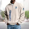 Sudadera tipo cárdigan estilo americano Chaqueta Uniforme de Equipo de la NBA Impresión Digital 3D Cárdigan Holgado con Cremallera y Capucha Sudadera Deportiva