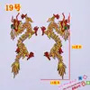 Novo Adesivo de Tecido Estilo Étnico Adesivo Bordado Estilo Chinês Dragão Redondo Cheongsam Patch de Decoração de Traje Antigo Novo Estilo Ano do Dragão