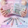 Conjunto de Canetas para Nail Art Mais Vendido na Amazon Transfronteiriço Impermeável Graffiti para Unhas Pintura DIY Caneta Delineadora de Secagem Rápida