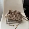 Diseño único, bandolera casual moderna y a la moda, moda ins coreana de lunares, bolso simple y fresco para debajo del brazo