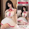 Flor Humor Mar Humor Lencería Sexy Uniforme JK Puro Deseo Estilo Academia Falda Plisada Pura Conjunto de Uniforme de Marinero Estudiante Mujer