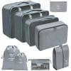 Set de Bolsas de Almacenamiento para Viaje, Set de 11 Piezas para Viajes de Negocios, Bolsas de Almacenamiento con Cordón para Ropa, Bolsas de Almacenamiento Plegables de Malla para Maquillaje y Artículos de Tocador