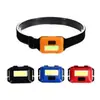 Linterna frontal LED portátil Cob de plástico para exteriores, con batería seca, para camping, montañismo, pesca nocturna