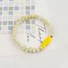 Pulsera de cerámica de Jingdezhen, nueva y que no se decolora, para estudiantes mujeres, pulsera de cuentas de estilo antiguo, pulsera de cerámica fresca y moderna