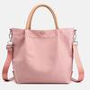 Bolsa de Mão/Ombro de Sarja de Nylon Impermeável Personalizada de Fábrica, Grande Capacidade, Bolsa Tote para Deslocamento Diário, Bolsa de Lona, Personalização