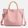 Bolsa de Mão Avançada em Sarja de Nylon Impermeável Grande Capacidade Bolsa Tote para Deslocamento Diário Bolsa de Lona Personalização