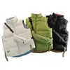 Con Bolso al Hombro Chaleco Reversible Engrosado a Prueba de Frío Otoño Invierno Versátil Holgado Casual Moderno Cálido