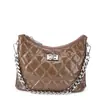 Bolsa Feminina de Couro Genuíno 2026 Novo Modelo Couro Bovino de Primeira Camada Pequena Bolsa de Corrente Estilo Chanel Fashionável Tendência Bolsa de Ombro Transversal de Alta Qualidade