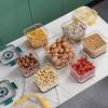 Recipiente Hermético con Temporizador Cocina Fruta y Verdura Fresco Transparente Caja de Almacenamiento Estilo Matryoshka Tres en Uno Caja de Almacenamiento Hermética con Temporizador